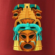 Mayová maska s pyramídou