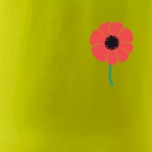 Vlčí mak ikonka na prsníku