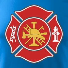 Fire department logo červené