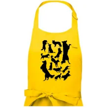 Border kólia siluety