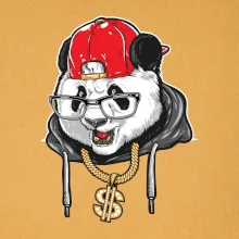 Hip hop panda