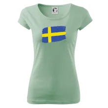 Švédsko vlajka štetkou