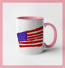 Americká vlajka ohnutá