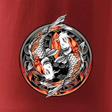 Yin & Yang Koi kapor - oranžový