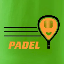 Padel - oranžová raketa