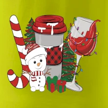 Vianoce, víno a snehuliak