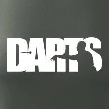 Darts - nápis so šípkarom