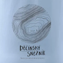 Děčínský Sněžník - vrstevnice v kruhu