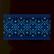 Ukrajinský vzor - modrý Ukrajinský vzor - modrý