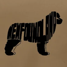 Novofundlandský pes - nápis v tele