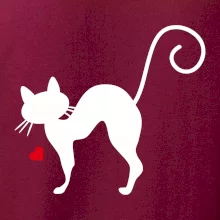 Zamilovaná mačka prehnutá