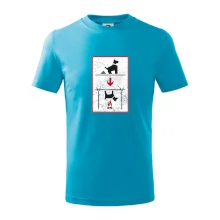 Tričko pre odporcov sraní na chodníku