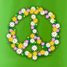 Peace symbol margaréty