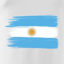 Argentína vlajka kreslená štetkou