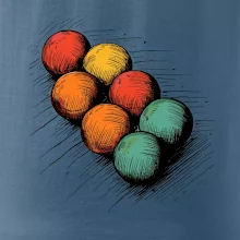 Petanque guľa kresba