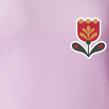 Folklór na prsníku tulipán