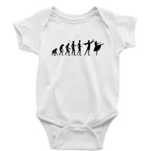 Evolúcia tanec - muž a žena so sukňou