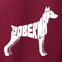 Dobermans - nápis v tele