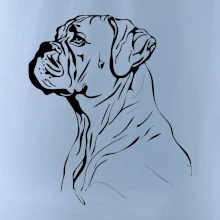 Boxer čierna kresba