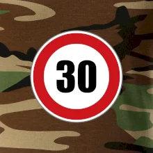 Dopravná značka - obmedzenie rýchlosti 30 Dopravná značka - obmedzenie rýchlosti 30
