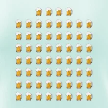 Narodeniny - 60x pivo