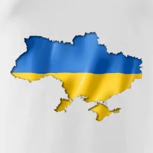 Ukrajina vlajka mapa