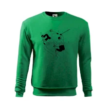 Lyžovanie - kreslené obrázok