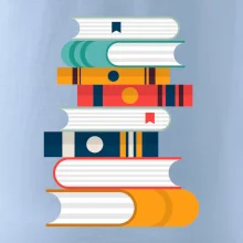 Knihy flat design Knihy flat design