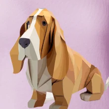 Baset zlepený z papiera