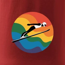 Skokan na lyžiach v kruhu