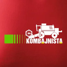 Kombajnista zelená a žltá Kombajnista zelená a žltá