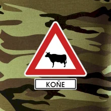 Dopravní značka - Pozor koně / kráva