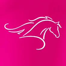 Kôň - bežiaci silueta hlavy