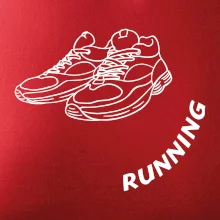 Running nápis šikmo