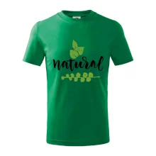Natural - nápis v listoch
