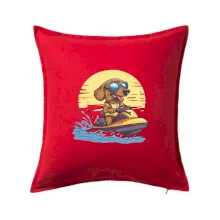 Jazvečík na vodnom skútri