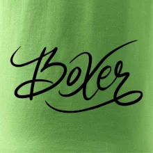 Boxer - nápis okrasný