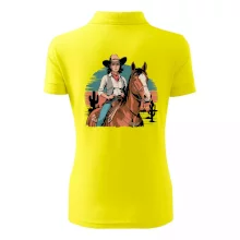 Cowgirl vintage na koni