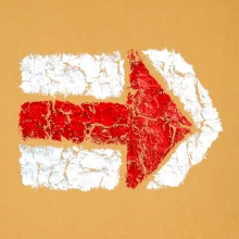 Párová turistická značka červená