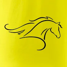 Kôň - bežiaci silueta hlavy Kôň - bežiaci silueta hlavy