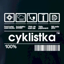 Čiarový kód - cyklista / cyklistka