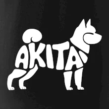 Akita Inu - Nápis v tele