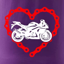 Moto srdce reťaz - superšport