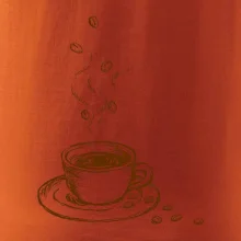 Hrnček plný čerstvej kávy