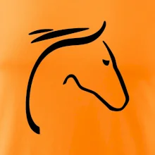 Kôň - hlava silueta