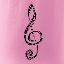 Husľový kľúč kreslený