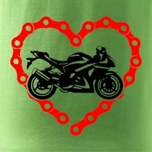 Moto srdce reťaz - cestná