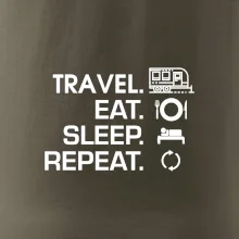 Eat sleep travel - Veľký príves