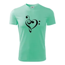 Husľový kľúč srdce Husľový kľúč srdce