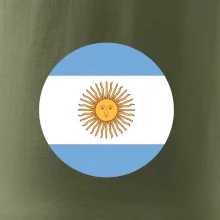 Argentína vlajka guľatá
